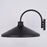 Vaxcel Highland Park 17" Outdoor Wall Light Matte Black/White