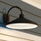 Vaxcel Highland Park 17" Outdoor Wall Light Matte Black/White