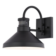 Vaxcel Highland Park 9" Outdoor Motion Sensor, Matte Black/White - T0804