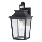 Vaxcel Irving Park 13.75" H Outdoor Wall Light Textured Black - T0806