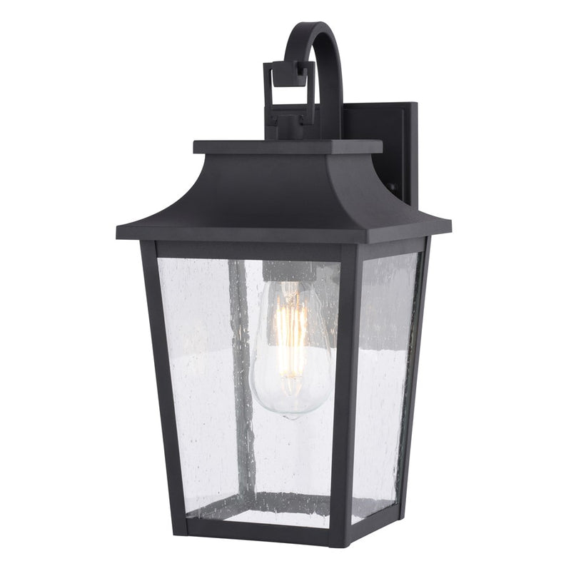 Vaxcel Irving Park 13.75" H Outdoor Wall Light Textured Black - T0806
