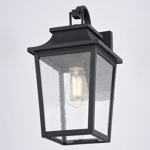 Vaxcel Irving Park 13.75" H Outdoor Wall Light Textured Black