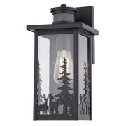 Vaxcel Acadia 12.25" H Outdoor Motion Sensor Wall Light Matte Black - T0810