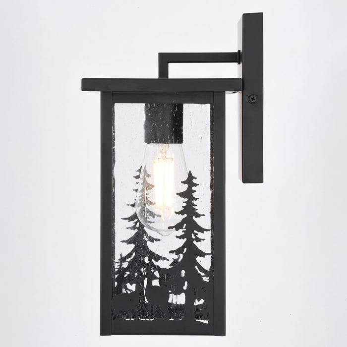 Vaxcel Acadia 12.25" H Outdoor Wall Light, Matte Black