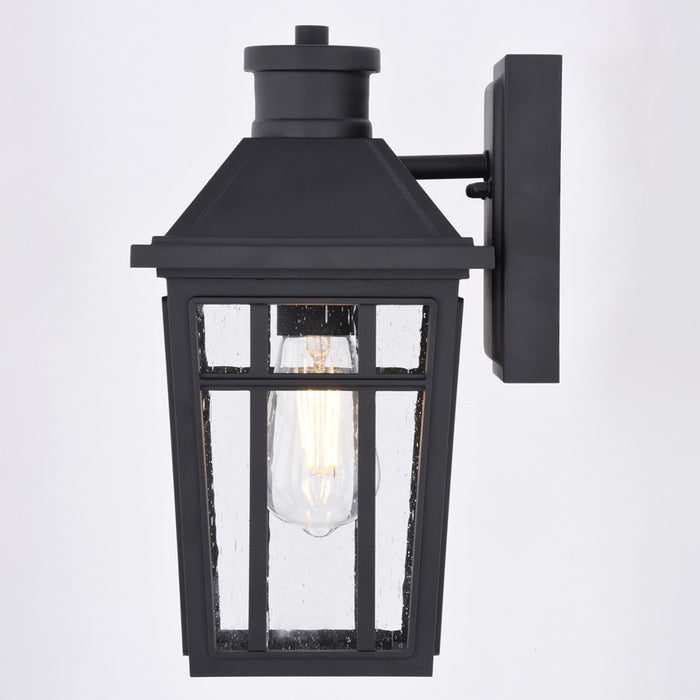 Vaxcel Garfield Park 12.25" H Outdoor Wall Light, Textured Black