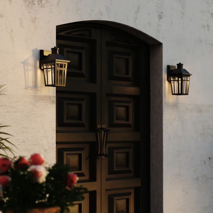 Vaxcel Garfield Park 12.25" H Outdoor Wall Light, Textured Black