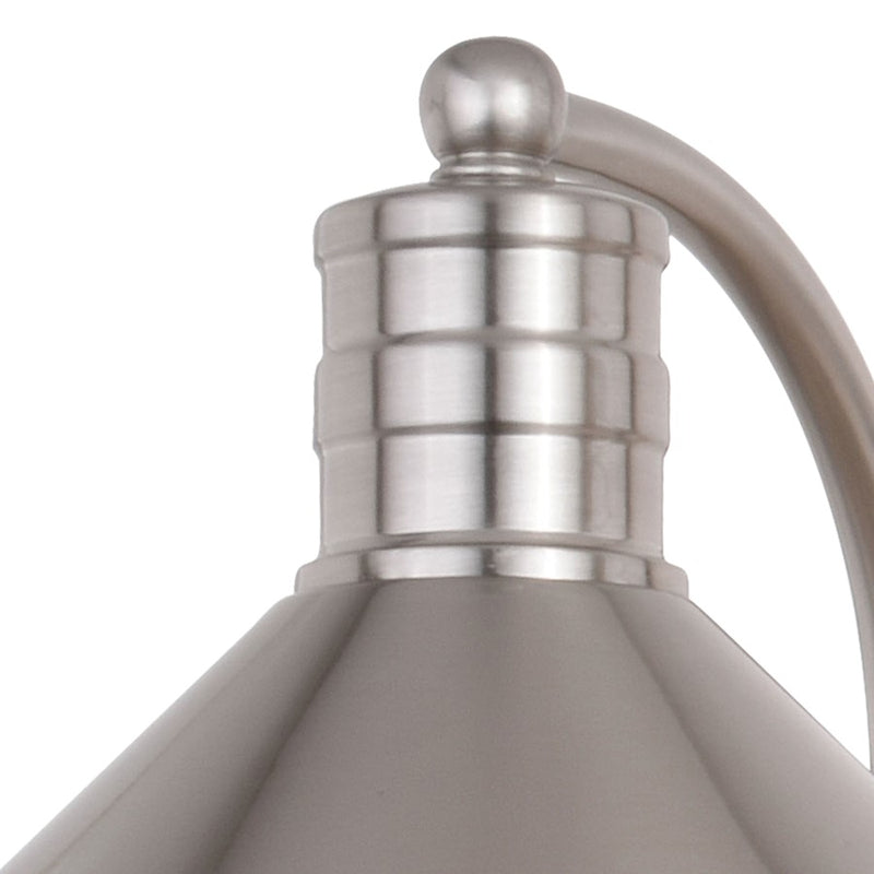 Vaxcel Akron 3 Light Vanity, Nickel/White