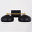 Vaxcel Belmont 2 Light Vanity, Matte Black/Satin Brass