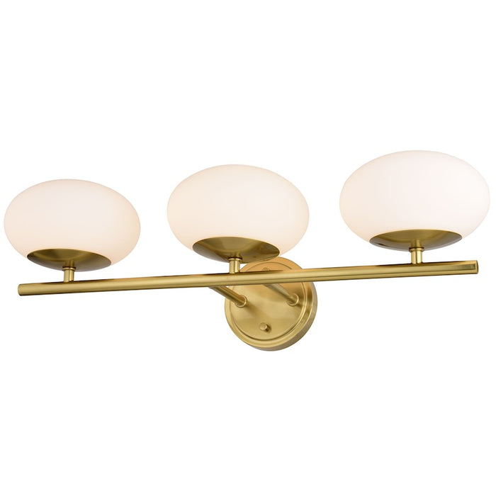 Vaxcel Sloane 3 Light Vanity, Satin Brass - W0434