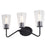 Vaxcel Beverly 3 Light Vanity, Matte Black - W0440