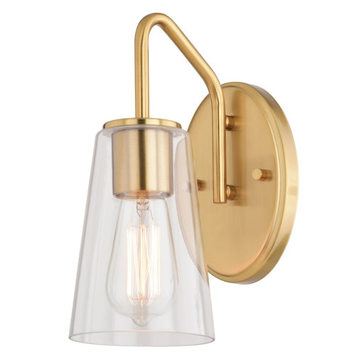 Vaxcel Beverly 1 Light Wall Light, Muted Brass - W0443