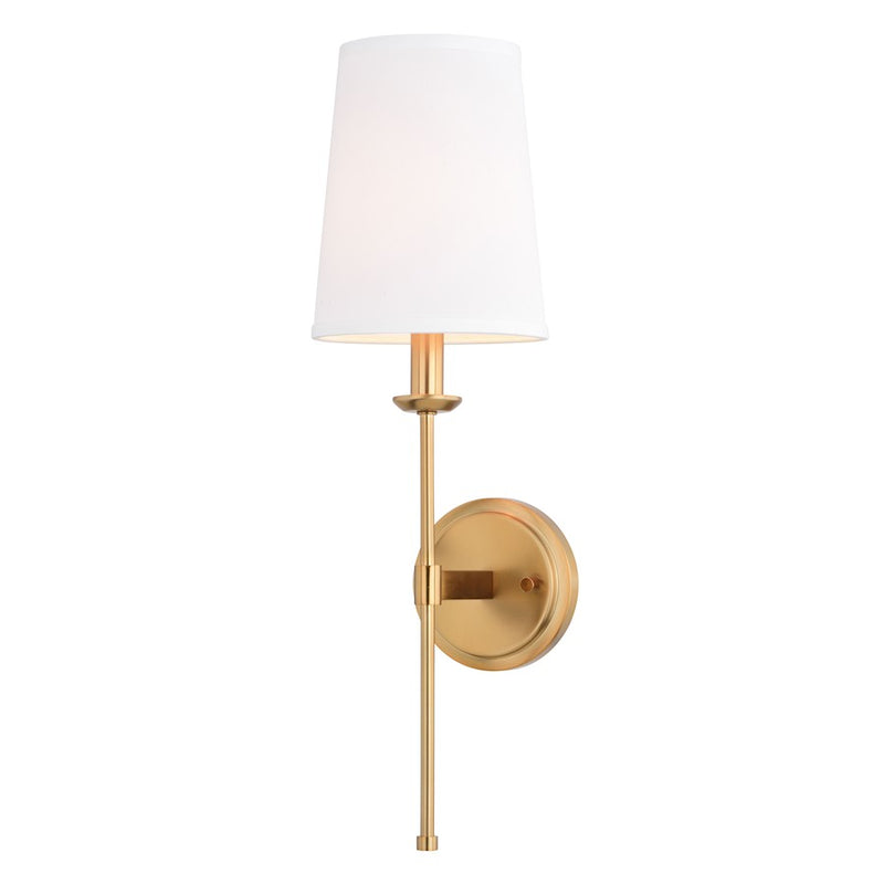 Vaxcel Camden 6" 1 Light Wall Light, Natural Brass - W0448