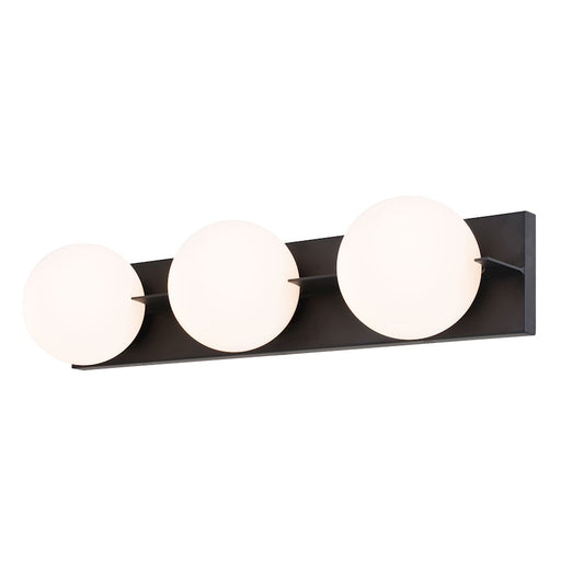 Vaxcel Parkview 3 Light Vanity, Light Matte Black - W0449