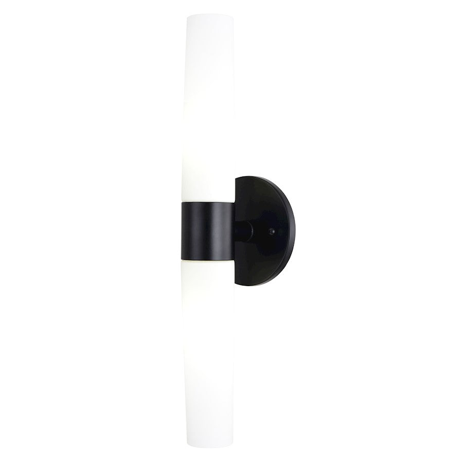 Vaxcel Elliot 20.5" 2 Light Wall Light, Matte Black - W0457