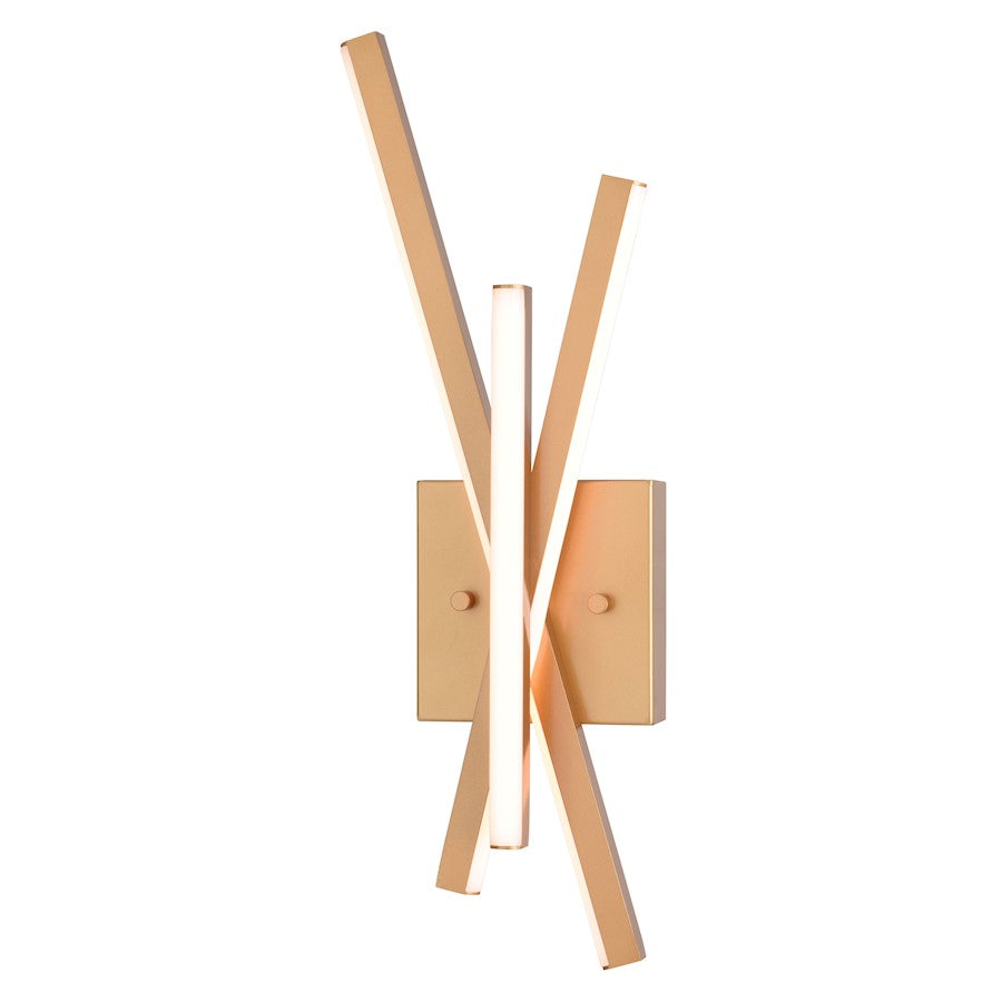 Vaxcel Barcelo 6.25" LED Wall Light, Light Gold - W0460