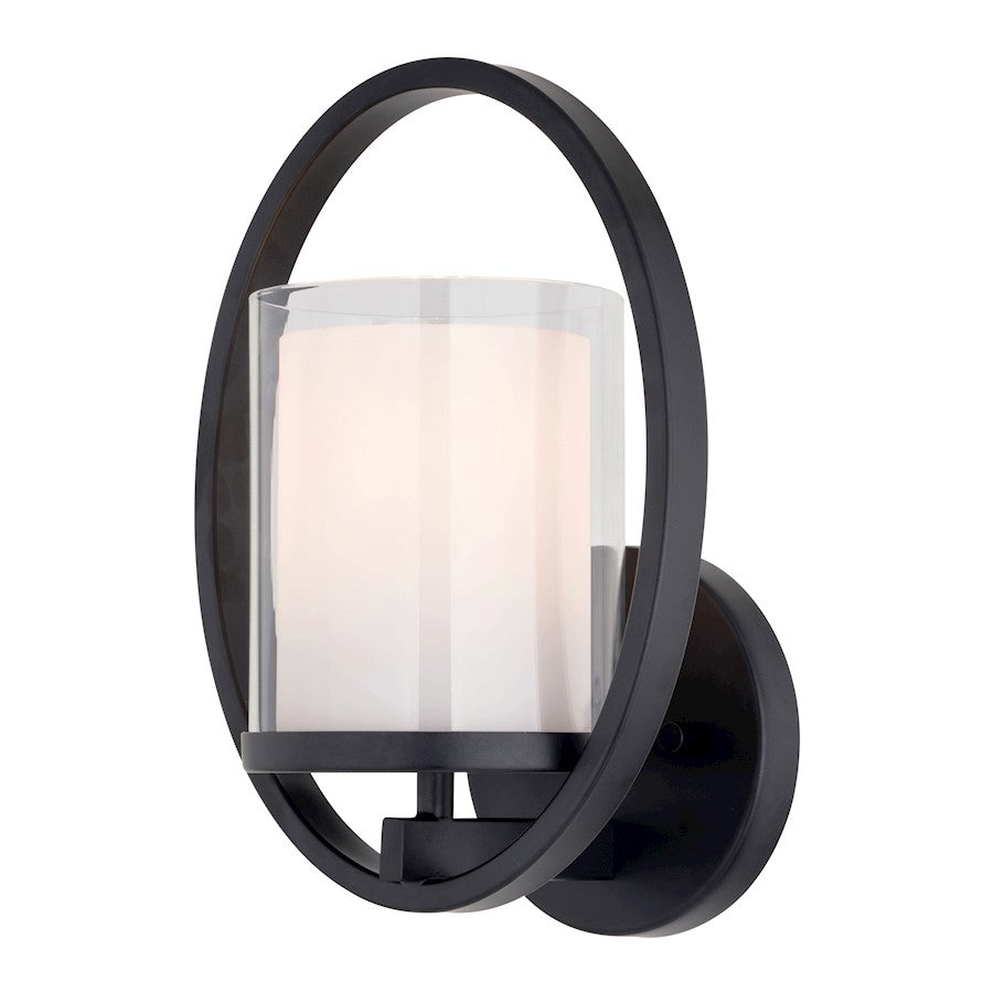 Vaxcel Princeton 8" Wall Light, Black - W0466