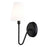 Vaxcel Briar 1 Light Wall Light, Matte Black - W0474