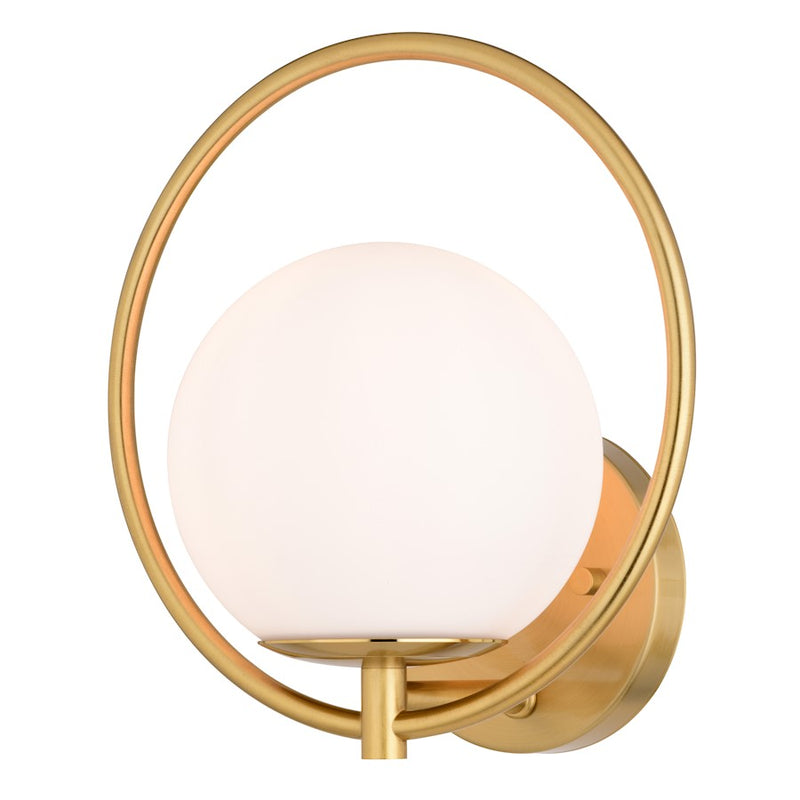 Vaxcel Bucktown 1 Light Wall Light, Natural Brass - W0475