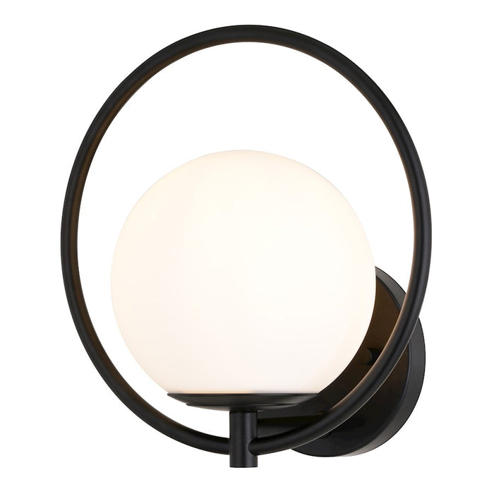 Vaxcel Bucktown 1 Light Wall Light, Matte Black - W0476