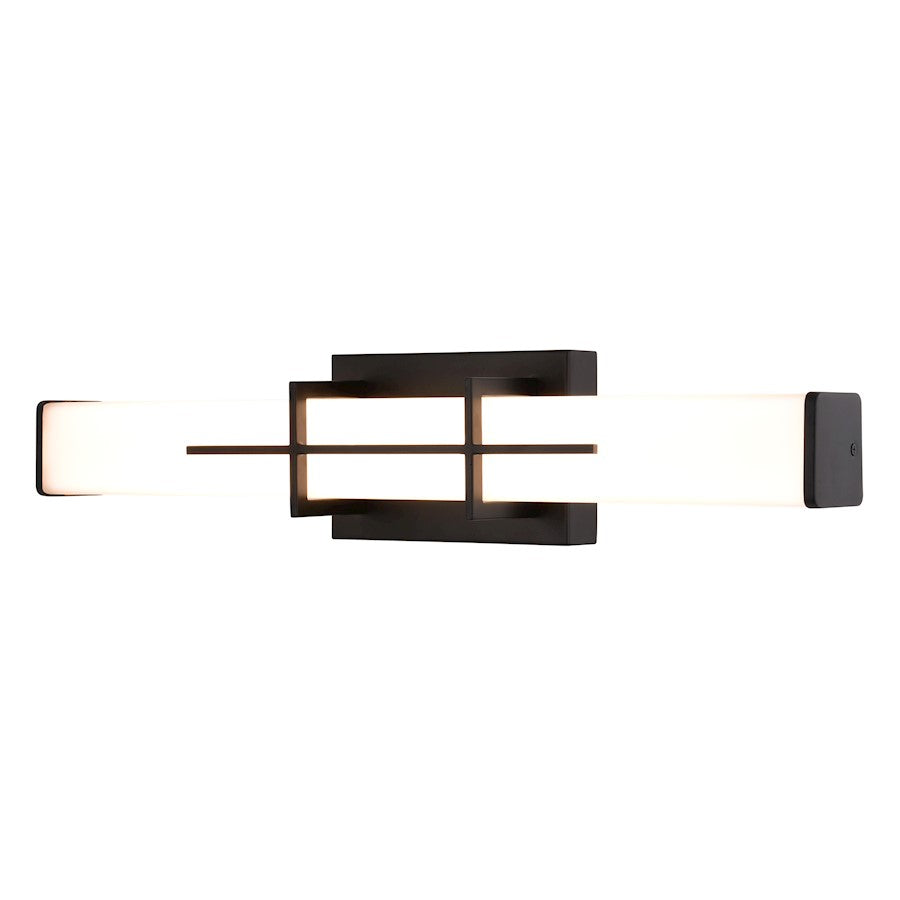 Vaxcel Fuller Park 23" W LED Vanity, Matte Black - W0477