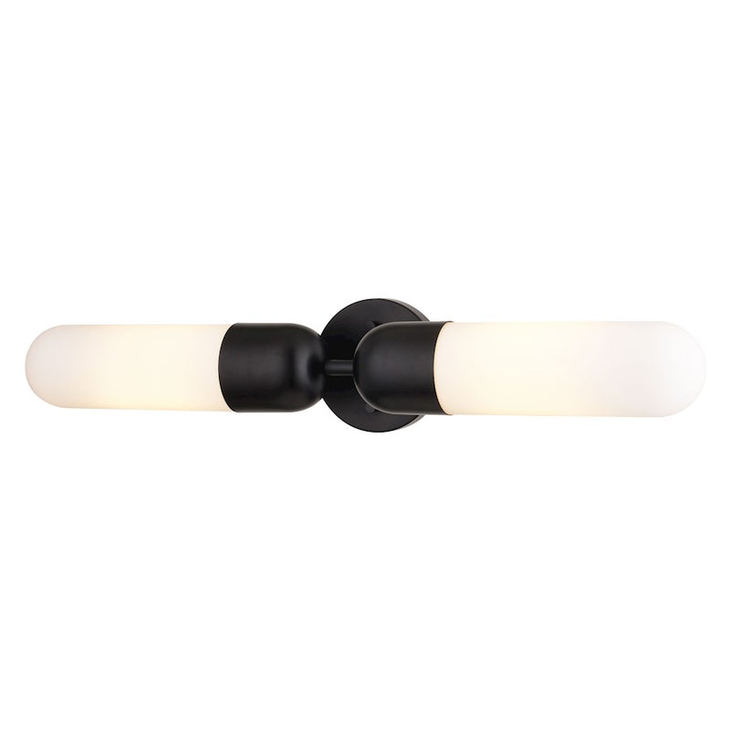 Vaxcel Thalia 24.75" 2 Light Wall Light, Matte Black - W0481