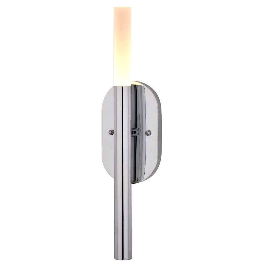 Vaxcel Fulton 1 Light LED Wall Light, Chrome - W0489