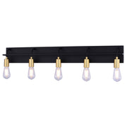 Vaxcel Whittier 1 Light 23.75" LED Vanity Light, Black/Frosted Acrylic - W0491