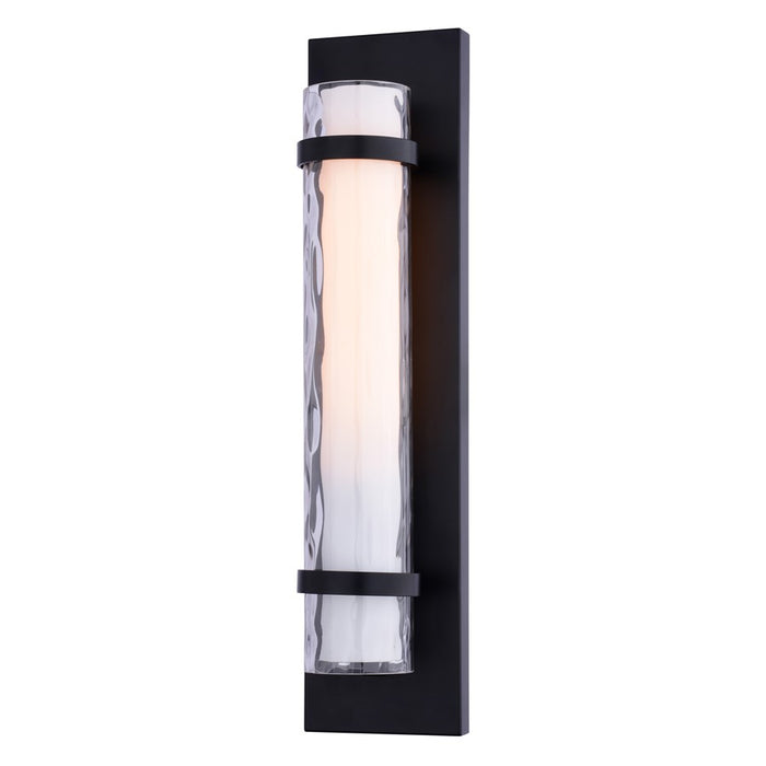 Vaxcel Vilo 1Lt 4.5" Wall Light, Black/Outer Clear/Inner Frost Opal - W0498