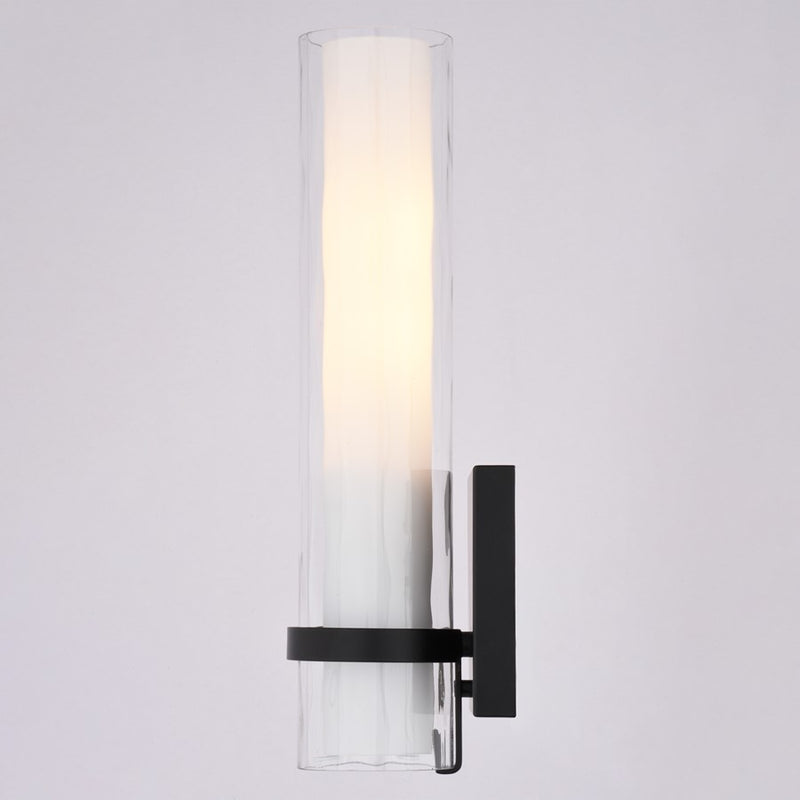 Vaxcel Vilo 13.5" H 1 Lt Vanity Matte Black
