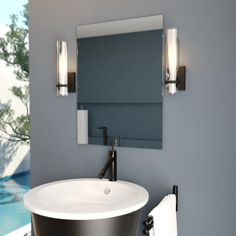 Vaxcel Vilo 13.5" H 1 Lt Vanity Matte Black