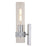 Vaxcel Bari 1 Light 13"H Wall Light, Chrome/Clear Glass