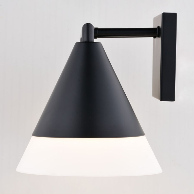 Vaxcel Winthrop 25.25" 3 Light Vanity, Matte Black/White