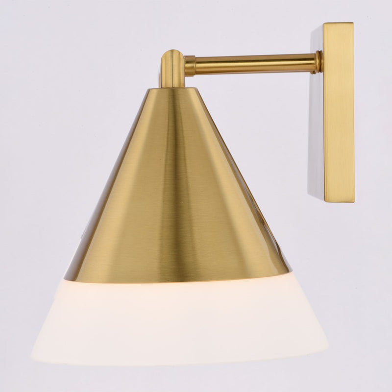 Vaxcel Winthrop 25.25" 3 Light Vanity, Harvest Gold/White