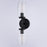 Vaxcel Warren 18.5" 2 Light Wall Light, Matte Black/Clear