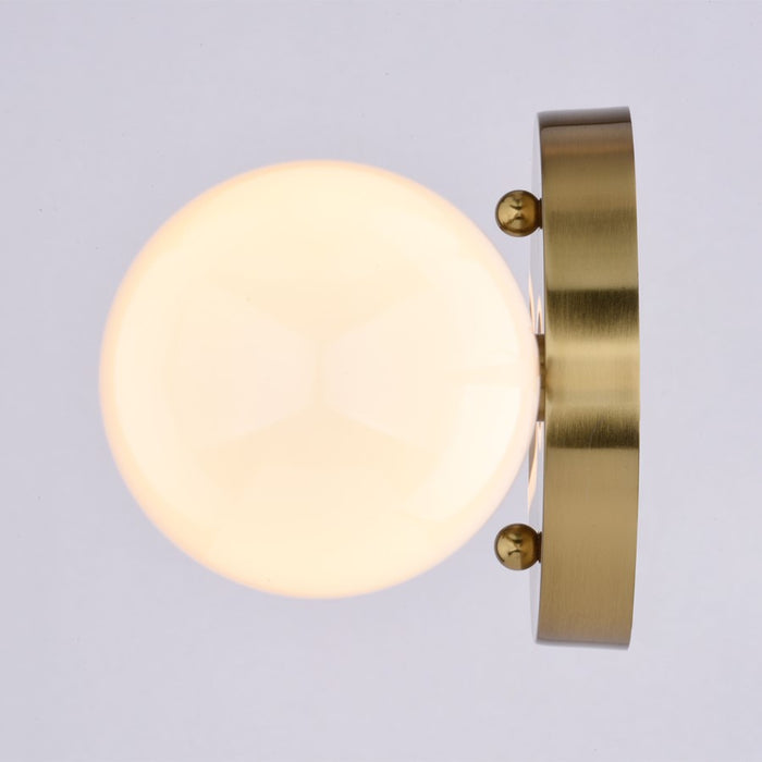Vaxcel Zurich 18" 2 Light Wall Light, Muted Brass/Gold