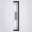 Vaxcel Barbier 22" H 2 Light Wall Light, Matte Black/Clear