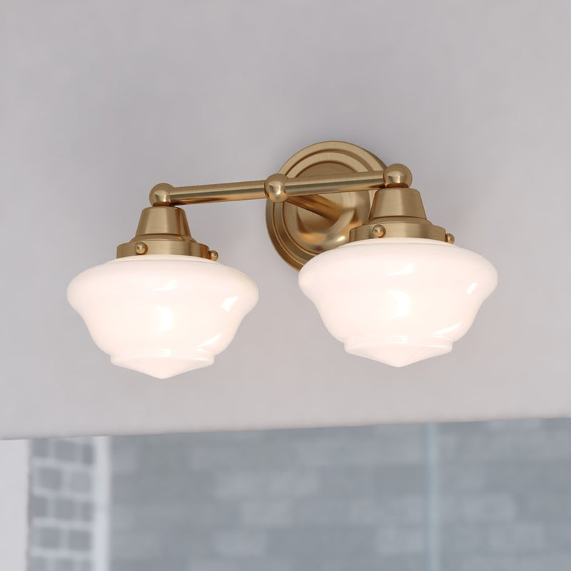 Vaxcel Eastgate 15" 2 Lt Vanity Antique Gold, Antique Gold