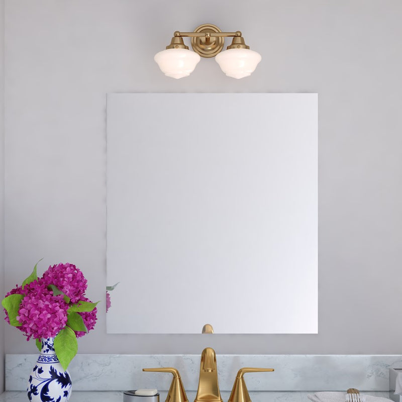 Vaxcel Eastgate 15" 2 Lt Vanity Antique Gold, Antique Gold