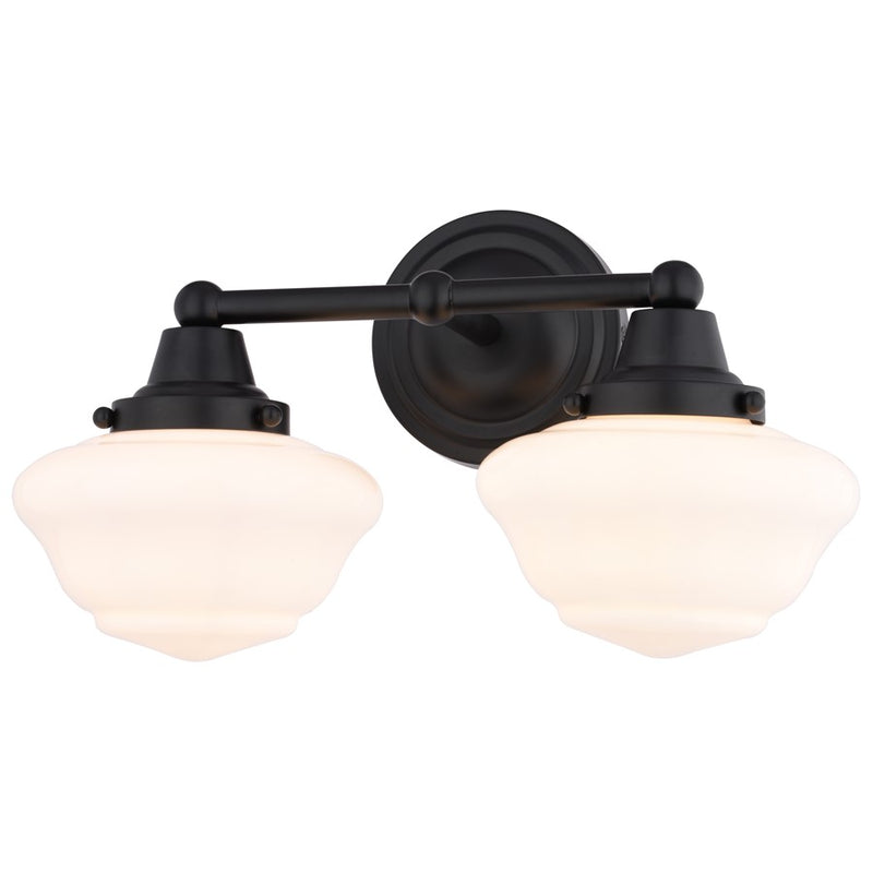 Vaxcel Eastgate 15" 2 Lt Vanity, Matte Black - W0559