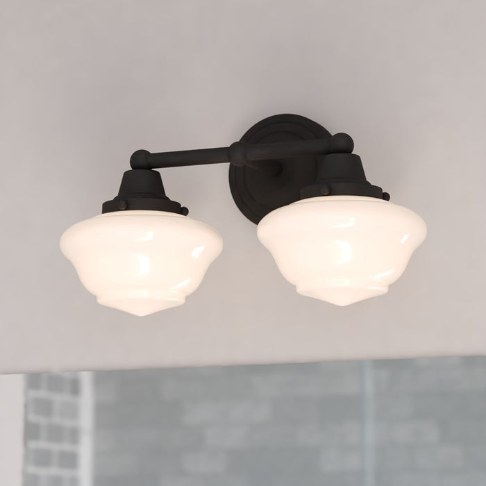 Vaxcel Eastgate 15" 2 Lt Vanity, Matte Black