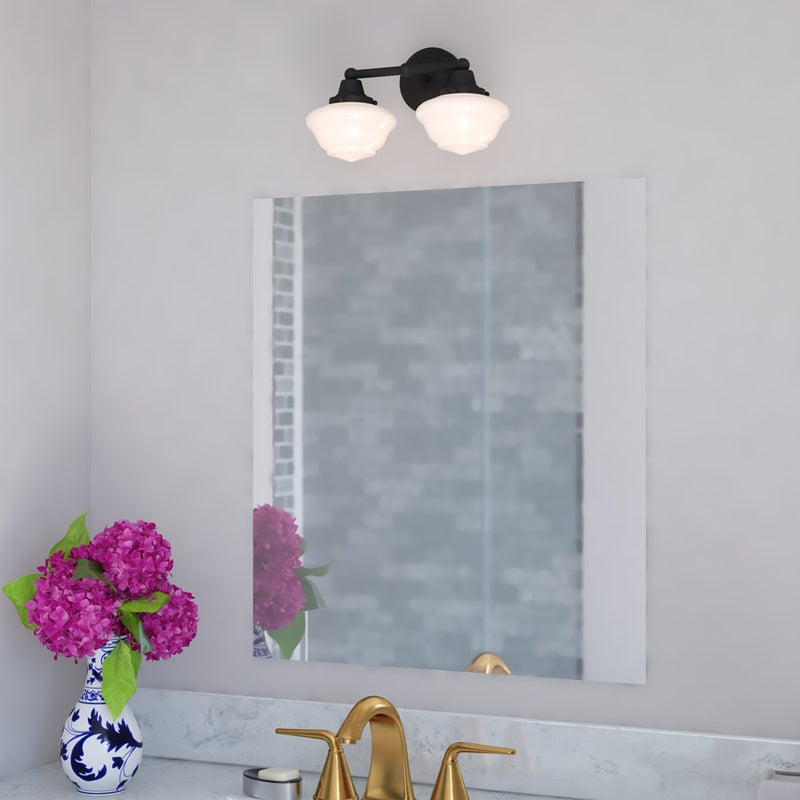 Vaxcel Eastgate 15" 2 Lt Vanity, Matte Black