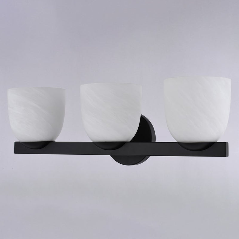 Vaxcel Bosworth 22" 3 Lt Vanity, Matte Black