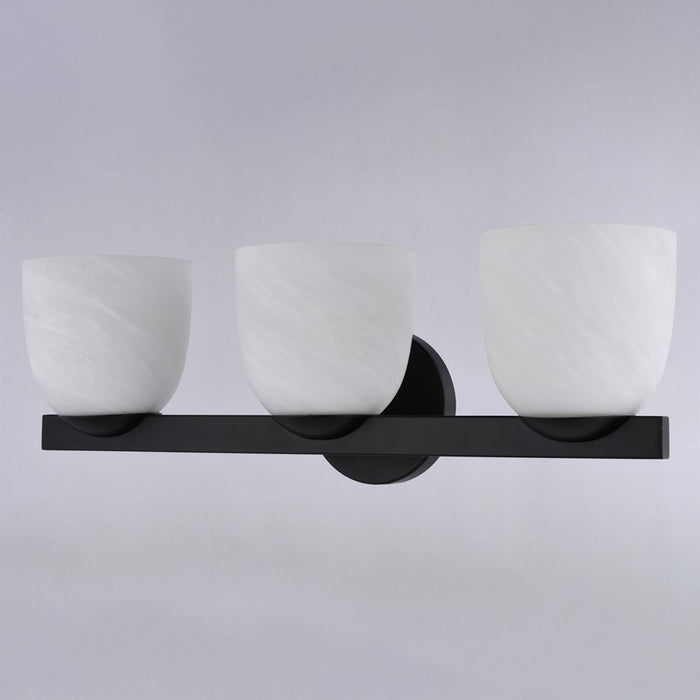 Vaxcel Bosworth 22" 3 Lt Vanity, Matte Black