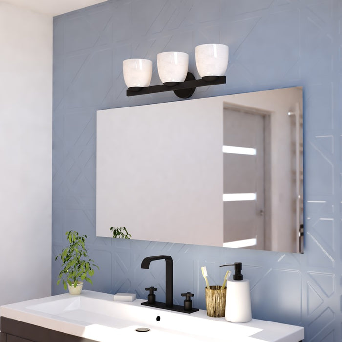 Vaxcel Bosworth 22" 3 Lt Vanity, Matte Black