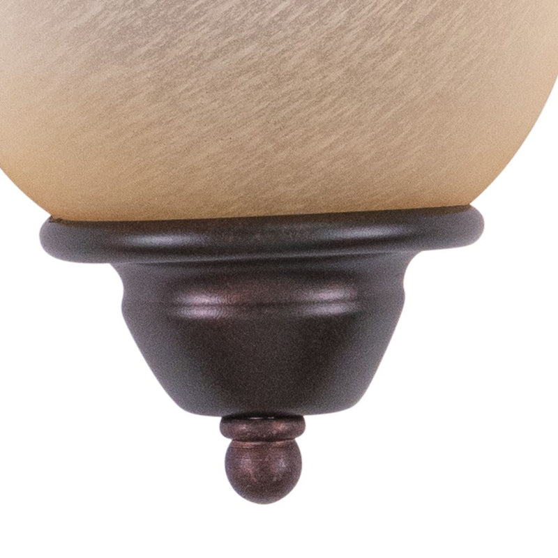 Vaxcel Monrovia 10"Wall Light, Royal Bronze/Cognac