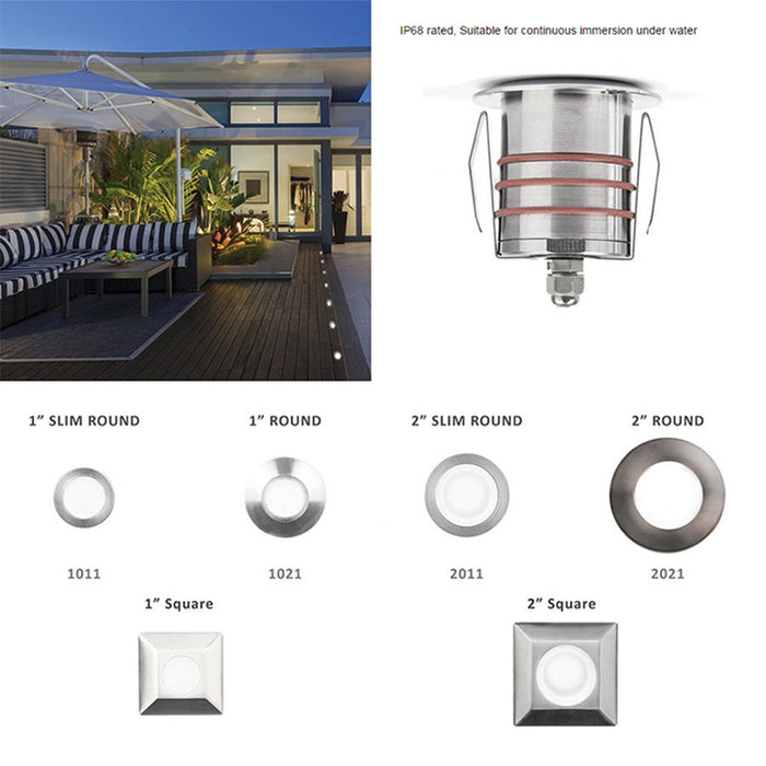 WAC Colorscaping 1Lt Path 2051 Indicator Light, Steel Coated/Bronze