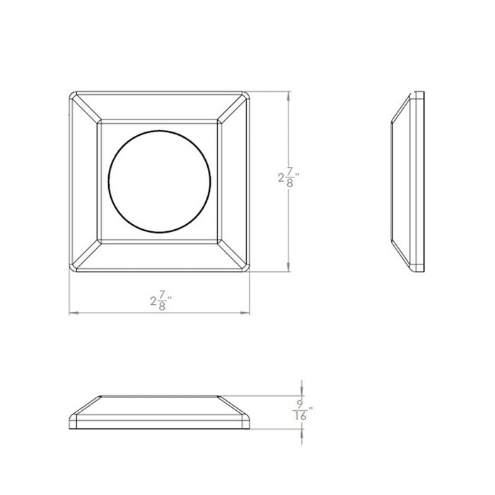 WAC Surface Mount 1Lt 551 Path Indicator Light, 2700K, Bronze Steel