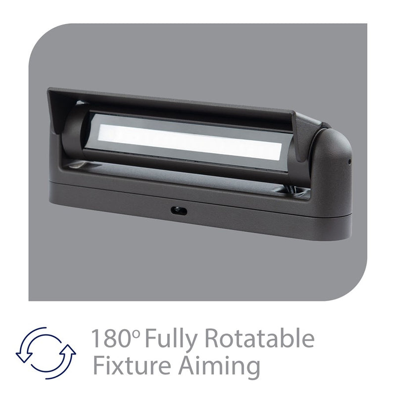 WAC Lighting Linear 1 Light Path/Area Light, Black/Frosted