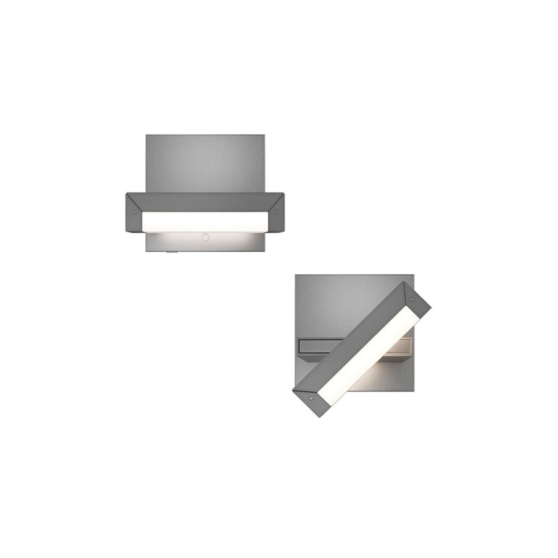 dweLED Mantel 1 Light Reading Light, Brushed Nickel/White - BL-19506-BN