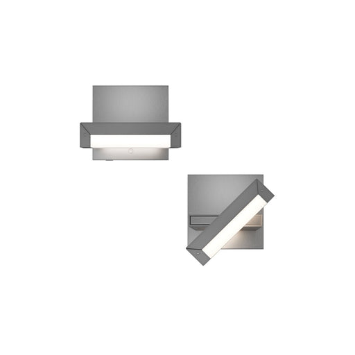 dweLED Mantel 1 Light Reading Light, Brushed Nickel/White - BL-19506-BN